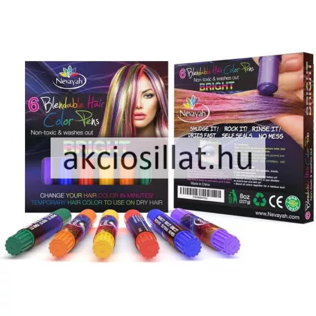 Nevayah Color Pen 6 darabos hajszínező toll 149g