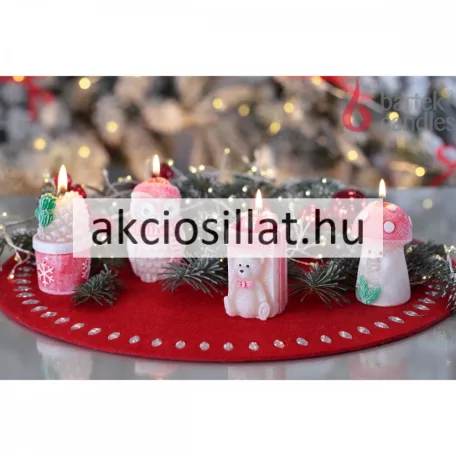Díszgyertya gomba 8cm 1db