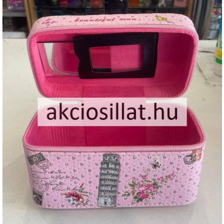 Kicsi kozmetikai táska fehér Pisai ferde torony