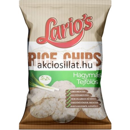 Larios Rice Chips Rizschips hagymás-tejfölös 45g