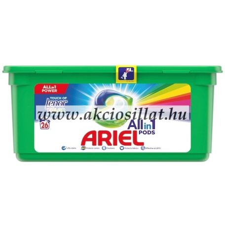 Ariel Allin1 Touch of Lenor Color Freshness Mosókapszula 26db