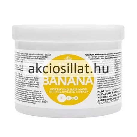 Kallos Kjmn Banán Hajerősítő Hajpakolás multivitamin komplex-szel 500ml