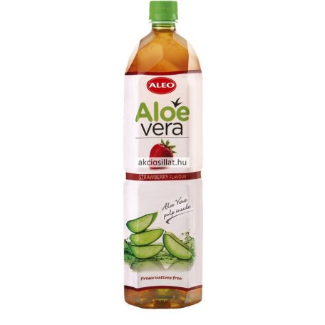 ALEO Strawberry Aloe Vera ital (30%) eper ízű 1.5L