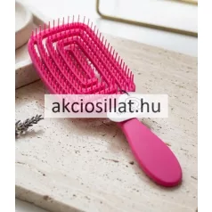 Cecilia Brush Maze Labirintus rózsaszín hajkefe egy világos, tiszta felületen elhelyezve