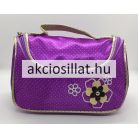 Kicsi kozmetikai táska lila virág