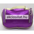 Kicsi kozmetikai táska lila virág