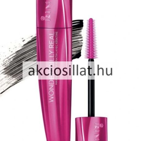 Rimmel London Wonder Fully Real Mascara With Keratin szempillaspirál 001 Black 11ml