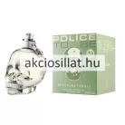 Police To Be Super Natural EDT 40ml uniszex parfüm áttetsző koponya formájú üvegben és zöld dobozzal