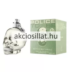 Police To Be Super Natural EDT 40ml uniszex parfüm áttetsző koponya formájú üvegben és zöld dobozzal