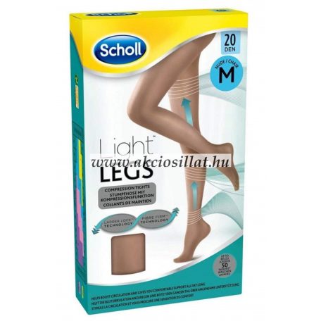 Scholl Light Legs kompressziós harisnya 20 DEN M méret Testszín