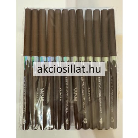 MKNK Silky Waterproof Tekerős Szemceruza Sötét Barna 02