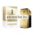 Paco Rabanne 1 Million 50ml-es férfi Eau de Toilette aranytömb alakú fém flakonja és a mellette álló fehér-arany színű gyári papírdoboz.