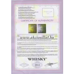 Az Evaflor Double Whisky EDT 100ml.jpg képen a férfi parfüm lapos, barna matt üvegflakonja látható arany színű nyakkal és barna kupakkal, a cirádás mintájú gyári doboza mellett.