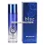 A Blue Up Blue Secret Women EDP 100ml.jpg fotón a női parfüm látható: egy karcsú, magas, áttetsző üvegflakon, amelyben halványsárga színű parfümfolyadék van ezüst szórófejjel és kupakkal, az előlapján Blue Secret felirattal, mellette pedig a sötétkék és fekete színekben játszó, csipkemintás gyári kartondoboza helyezkedik el.