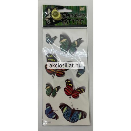 Gyerek tetoválás Tetováló matrica 8db 3D-22