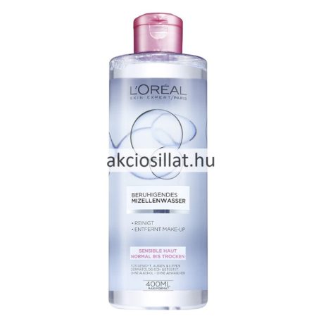 L'Oréal Micellar Sensitive micellás arctisztító víz érzékeny bőrre 400ml