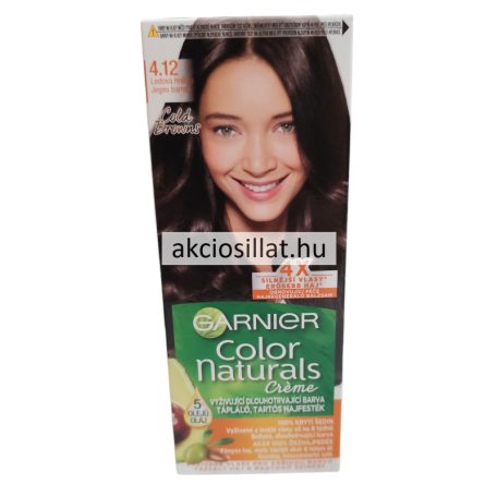 Garnier Color Naturals krémhajfesték 4.12 jeges barna