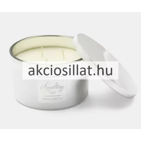 Aromaterápiás illatos gyertya fehér 