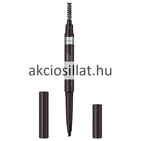 Rimmel London 2-in-1 Brow this Way Szemöldökceruza 003 Dark Brown