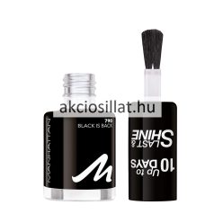 Manhattan Last & Shine körömlakk 790 Black is Black 8ml