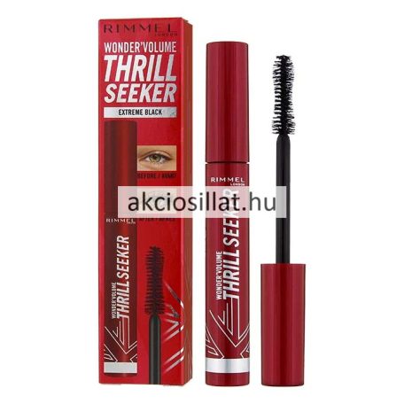 Rimmel London Wonder Volume Thrill Seeker Szempillaspirál 001 Extreme Black 8ml