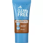 Manhattan Clean & Free vegán folyékony alapozó 42 Mocha árnyalatban, újrahasznosított tubusos kiszerelésben.