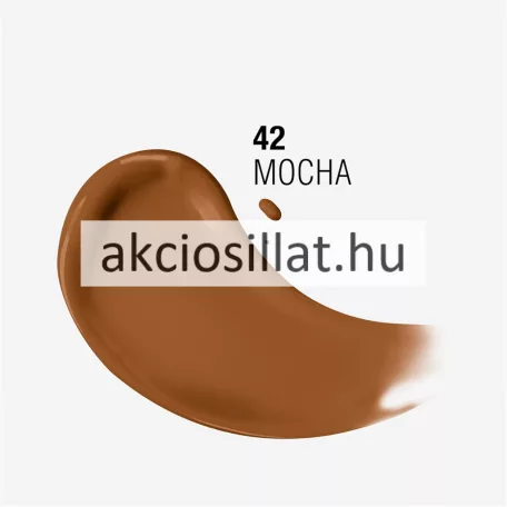 Manhattan Clean & Free vegán folyékony alapozó 42 Mocha árnyalatban, újrahasznosított tubusos kiszerelésben.