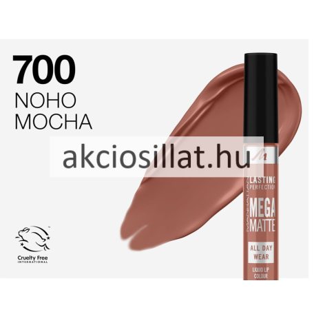 Manhattan Lasting Perfection Mega Matte 700 Noho Mocha Folyékony Ajakrúzs 7,4ml