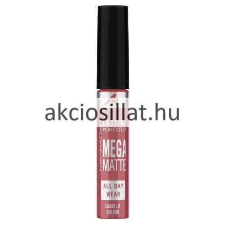 Manhattan Lasting Perfection Mega Matte 210 Central Pink Folyékony Ajakrúzs 7,4ml