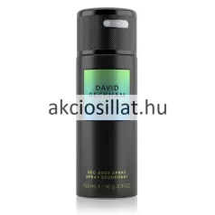 David Beckham True Instinct férfi dezodor testspray 150ml fekete flakonban zöld-kék címkével