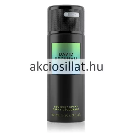 David Beckham True Instinct férfi dezodor testspray 150ml fekete flakonban zöld-kék címkével