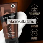 Bruno Banani Magnetic Man 150ml-es férfi borotvakrém álló barna színű tubusban fekete felpattintható kupakkal a közepén egy fekete sávval benne fehér bruno banani felirattal felette caring felirat alul pedig fehér betűs Magnetic Man Body Shaving Cream Intimate Friendly megjelöléssel