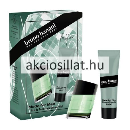 Bruno Banani Made For Men ajándékcsomag (30ml edt + 50ml tusfürdő)