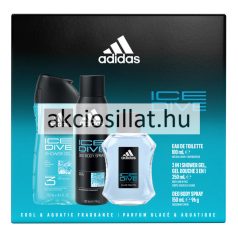   Adidas Ice Dive ajandékcsomag ( EDT 100ml + Tusfürdő 250ml + Deo 150ml )