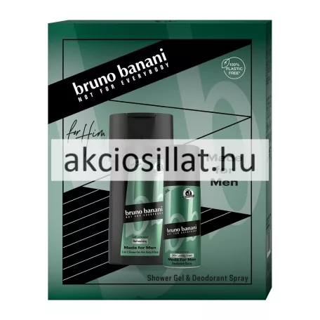 Bruno Banani Made For Men ajándékcsomag ( 250ml tusfürdő + 150ml dezodor )