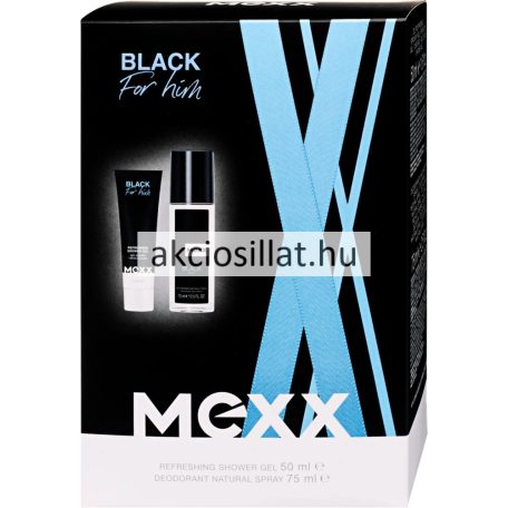 Mexx Black Man ajándékcsomag ( tusfürdő 50ml + DNS 75ml )