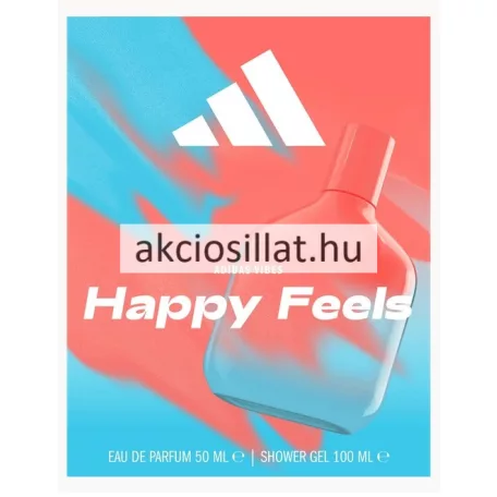 Adidas Vibes Happy Feels ajándékcsomag (edp 50ml + tusfürdő 100ml)