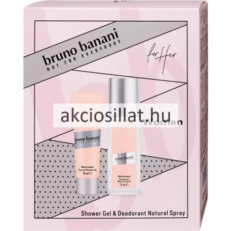 Bruno Banani Woman ajándékcsomag (75ml dns  + 50ml tusfürdő)