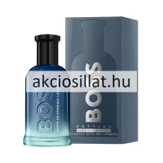 Hugo Boss Bottled Striking Lavender 100ml EDP ferfi parfum kek szinatmenetes uvegben, fekete kupakkal.