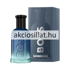 Hugo Boss Bottled Striking Lavender 50ml EDP férfi parfüm kék színátmenetes üvegben, fekete kupakkal.