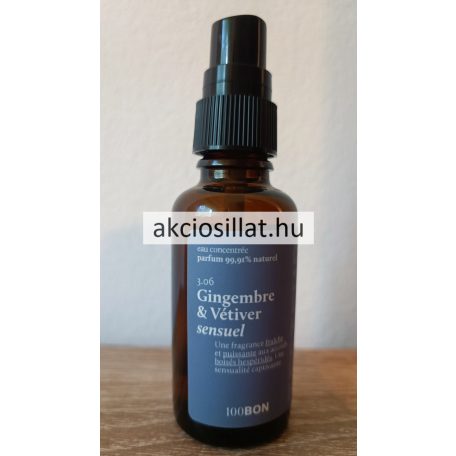 100BON Gingembre & Vétiver sensuel Parfüm Teszter 30ml