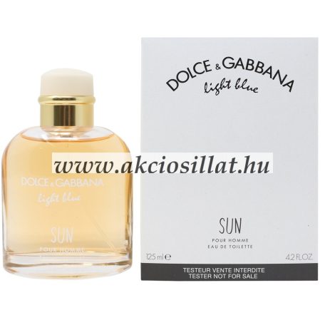 Dolce & Gabbana Light Blue Sun EDT 125ml férfi TESTER