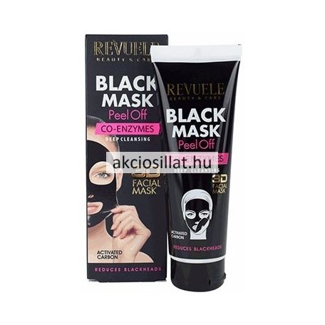 Revuele Black Mask Lehúzható Arcmaszk Aktív Szén+Koenzim 80ml