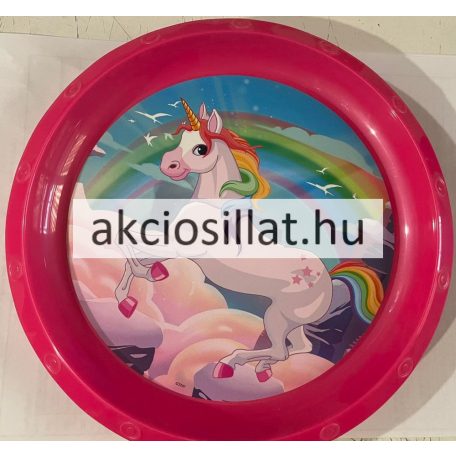 Unikornis műanyag lapostányér