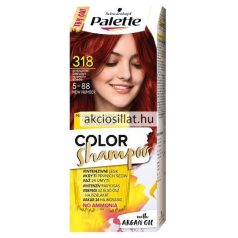   Schwarzkopf Palette Color Shampoo hajszínező 318 intenzív vörös 5-88