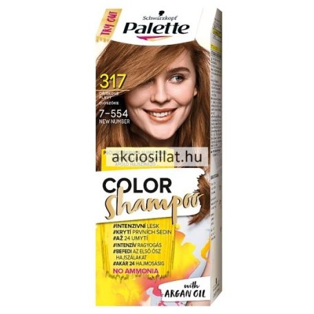 Schwarzkopf Palette Color Shampoo hajszínező 317 diószőke 7-554