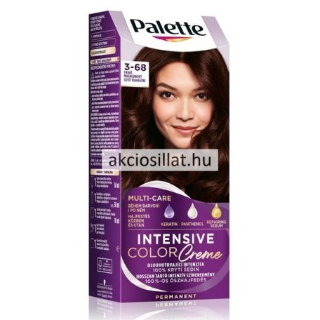 Schwarzkopf Palette Intensive Color Creme 3-68 (R2) Sötét Mahagóni krémhajfesték