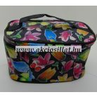 Kicsi kozmetikai táska szines virágos