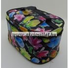 Kicsi kozmetikai táska szines virágos