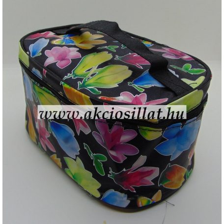 Kicsi kozmetikai táska szines virágos